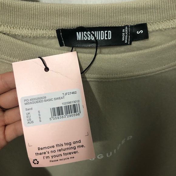 SUPER CUTE BASIC SAND OVERSIZED MISSGUIDED SWEATER - Picture 5 of 6